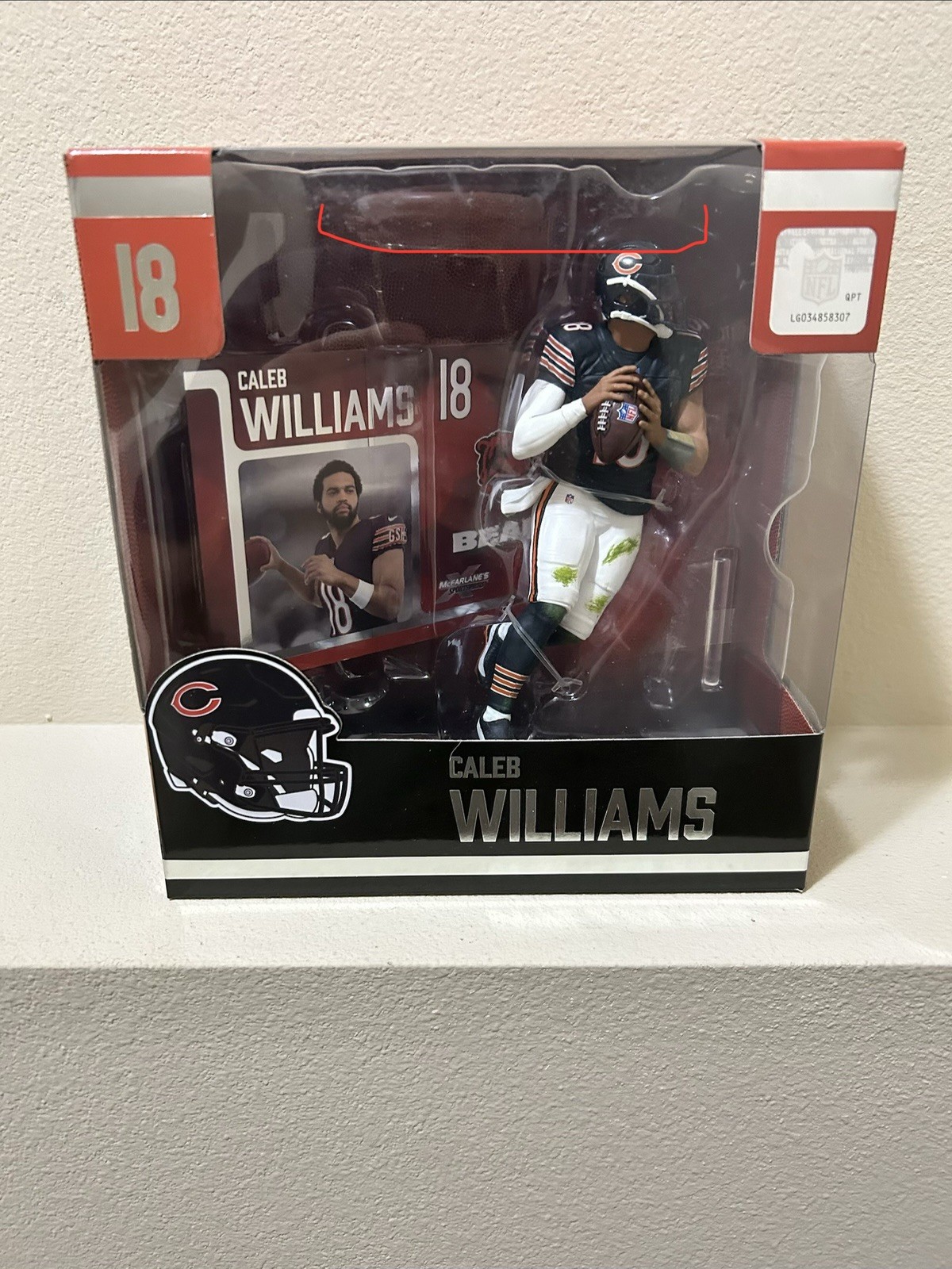 2024 NFL McFarlane Sports Picks Caleb Williams Black Jersey (Container Damage)