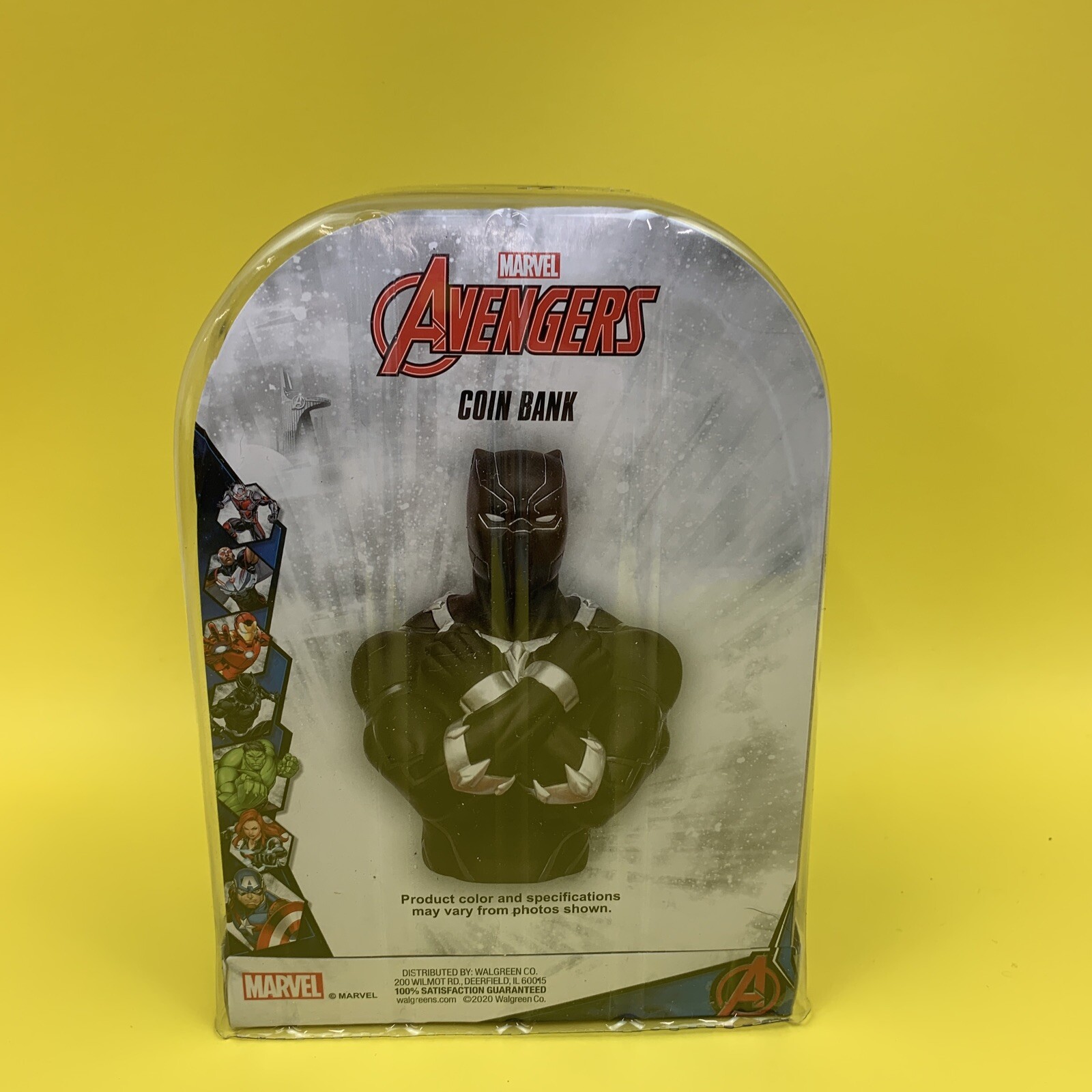 Marvel Avengers Black Panther Collectible Coin Bank Wakanda Comic Book Heroes