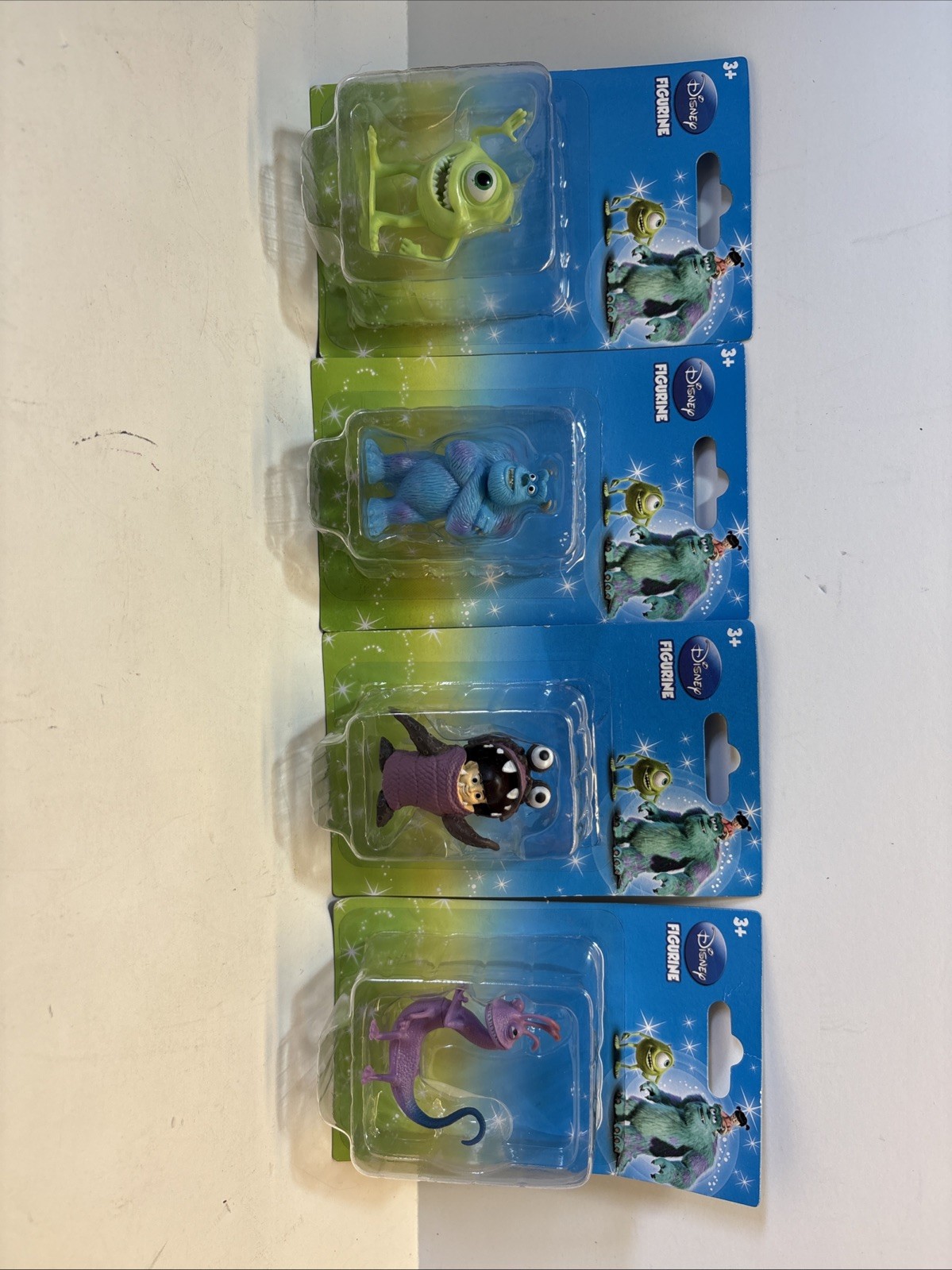 Lot Of 4 Disney Figurines Monsters, Inc. The Entire Scream Team Complete Set!!