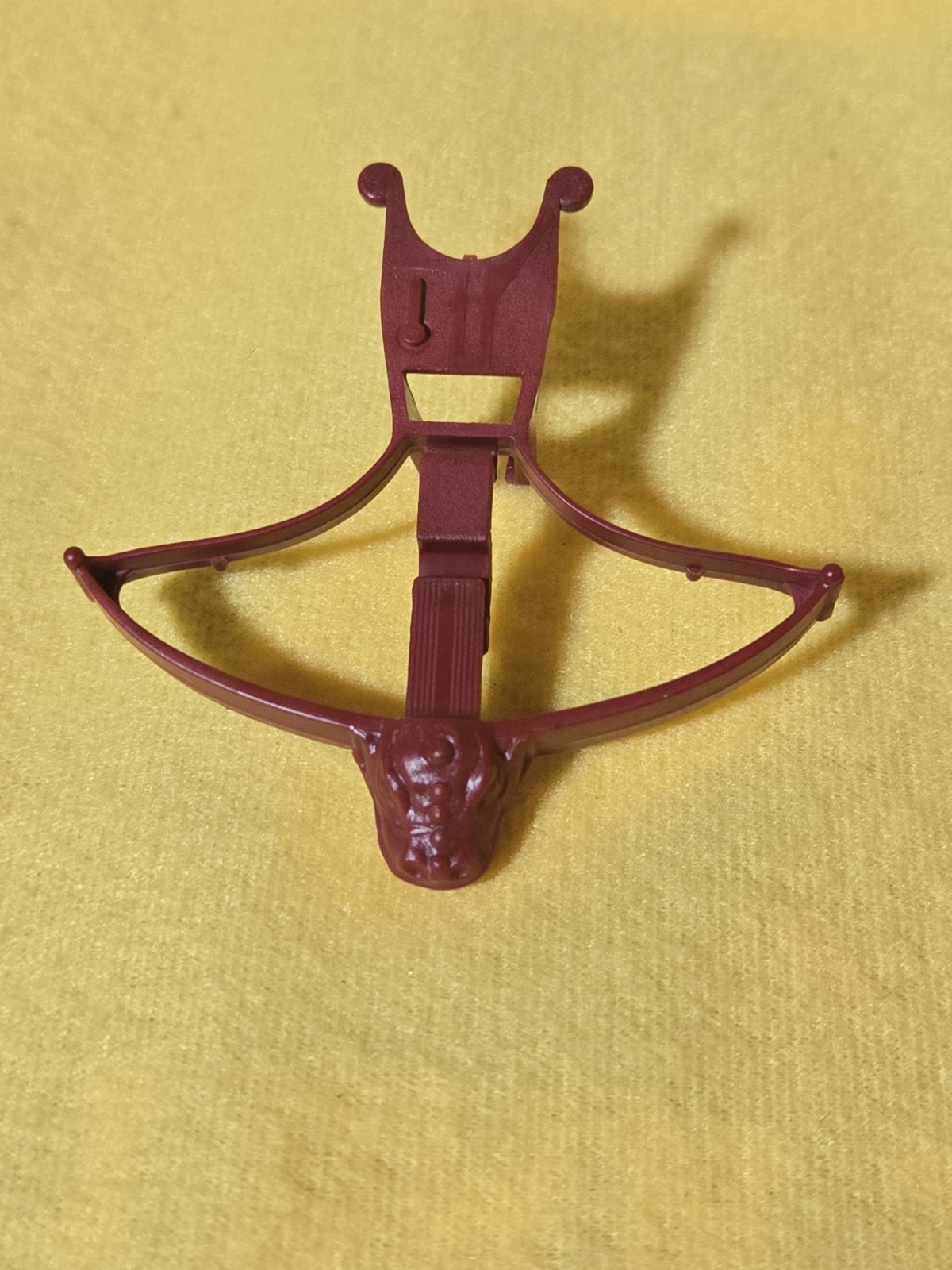 Vtg MOTU He-Man 1985 Leech dark red/brown CROSSBOW original weapon accessory