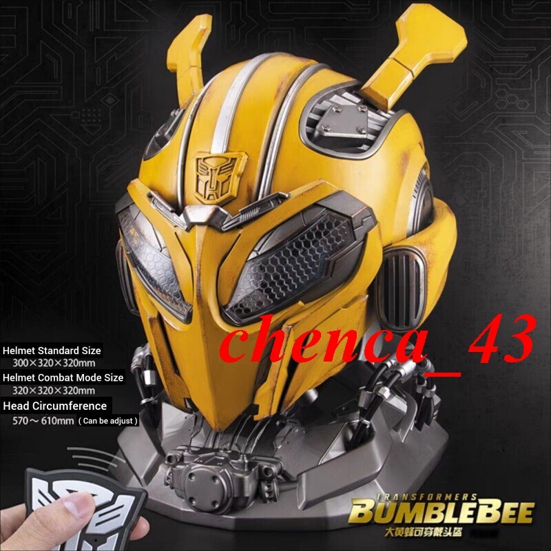US Ship!! Touch/Remote/Voice Control 1:1 Bumblebee Helmet Halloween Cosplay Prop