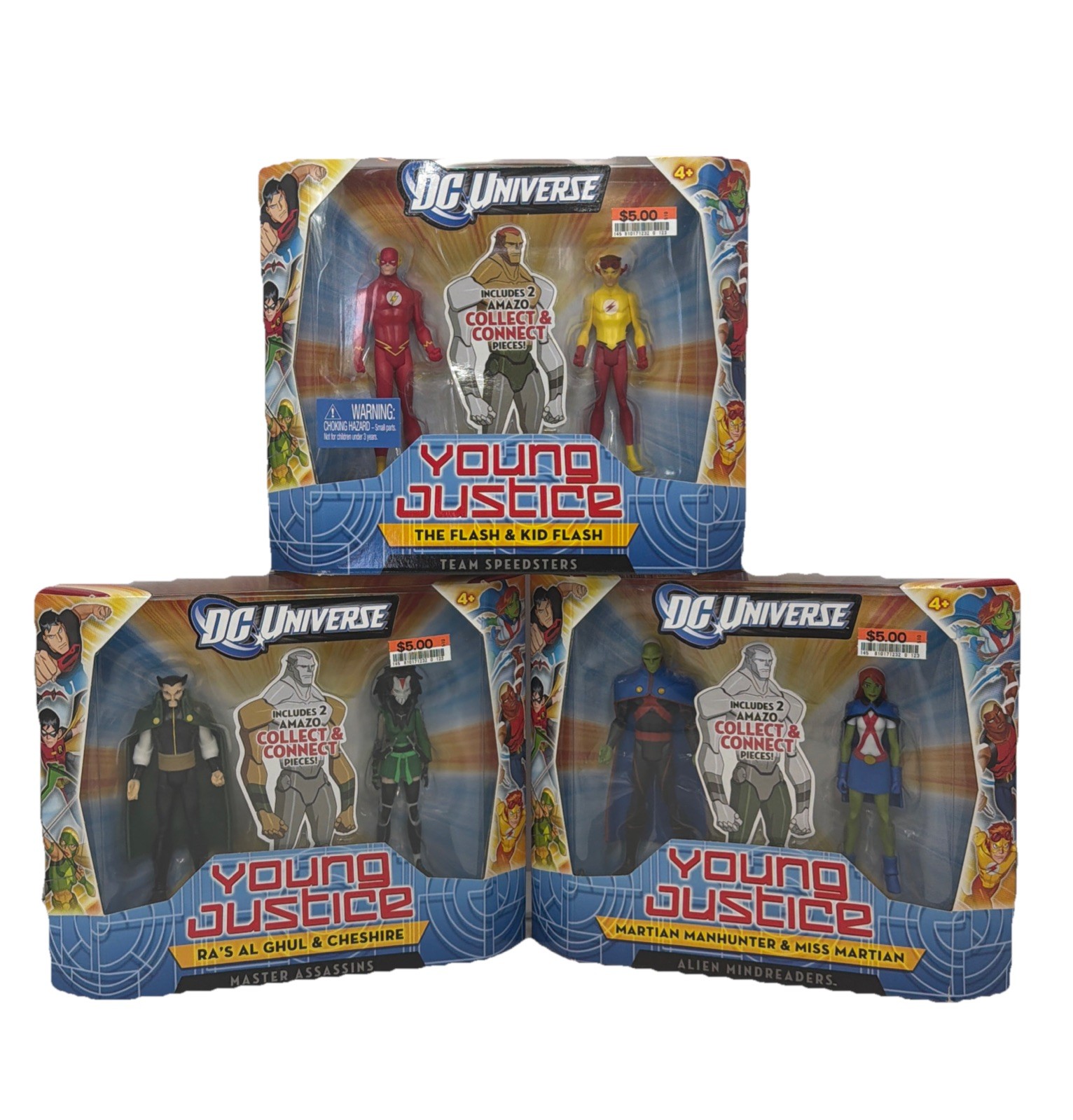 DC Universe Young Justice Amazo BAF 3 Box Set 7 Animated Series Action Figures