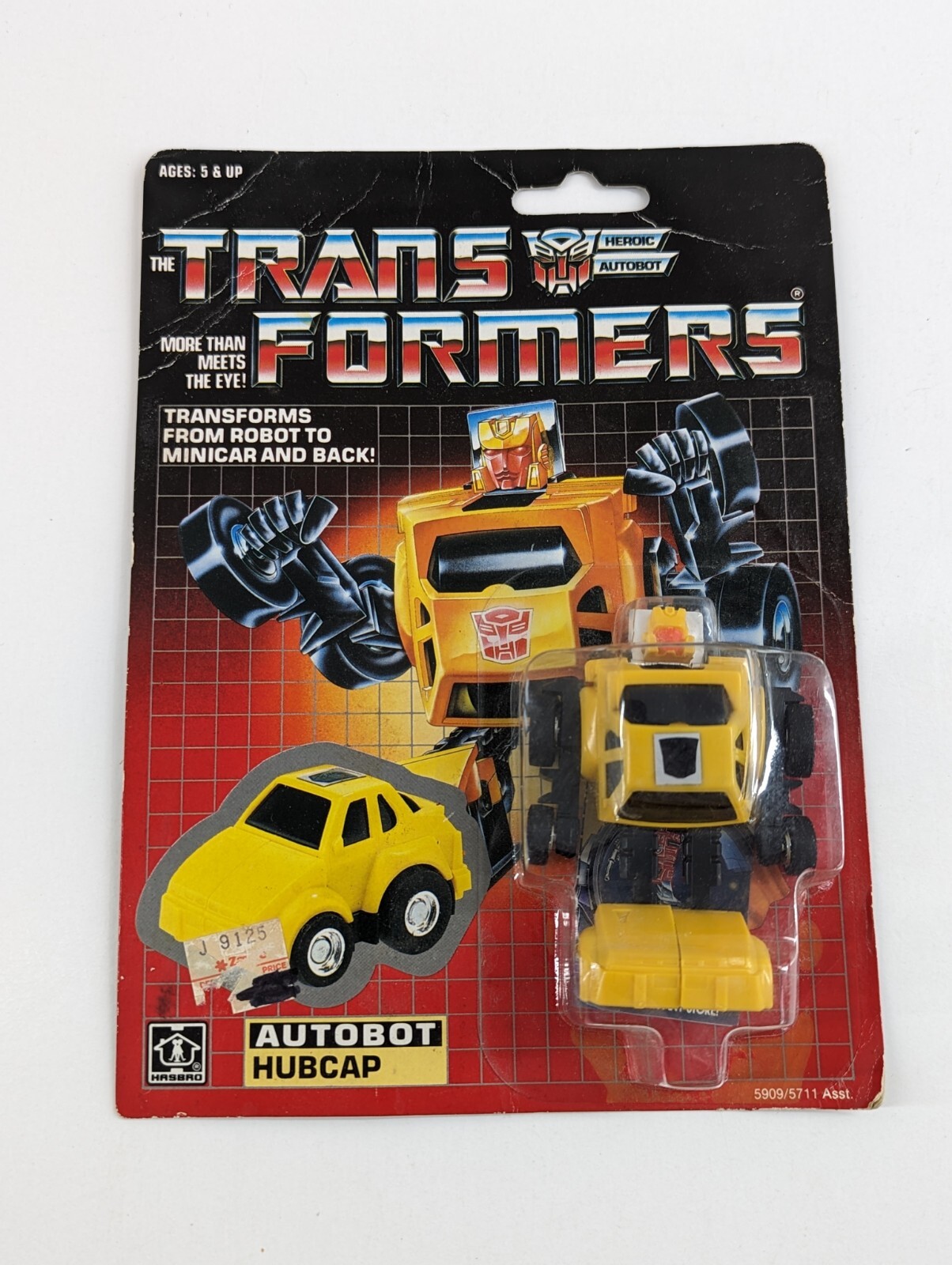 Authentic 1985 Hubcap G1 Transformers Hasbro Action Figure ~ New Sealed On Card