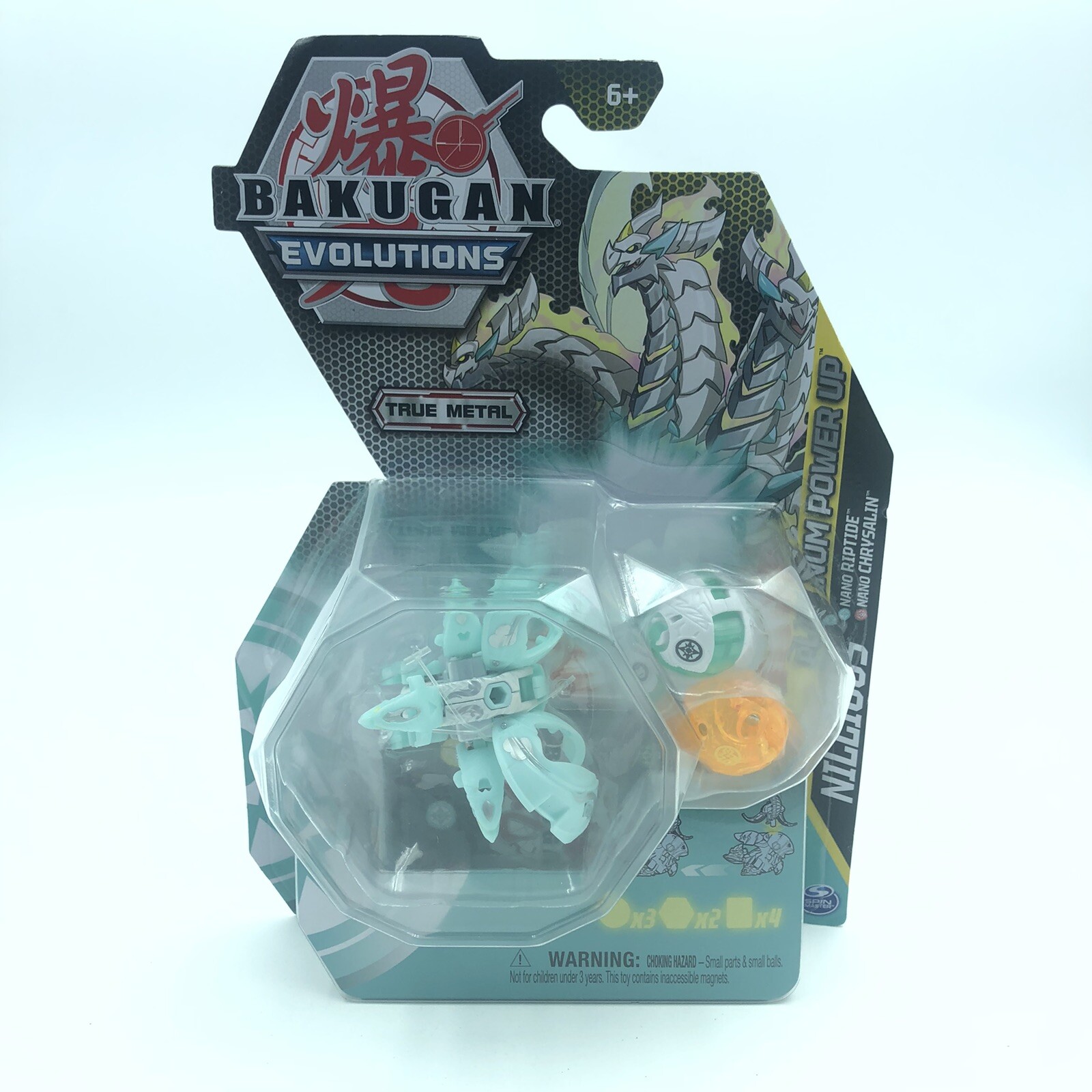 Bakugan Evolutions True Metal Nillious Starter Pack with 2 Nanogans