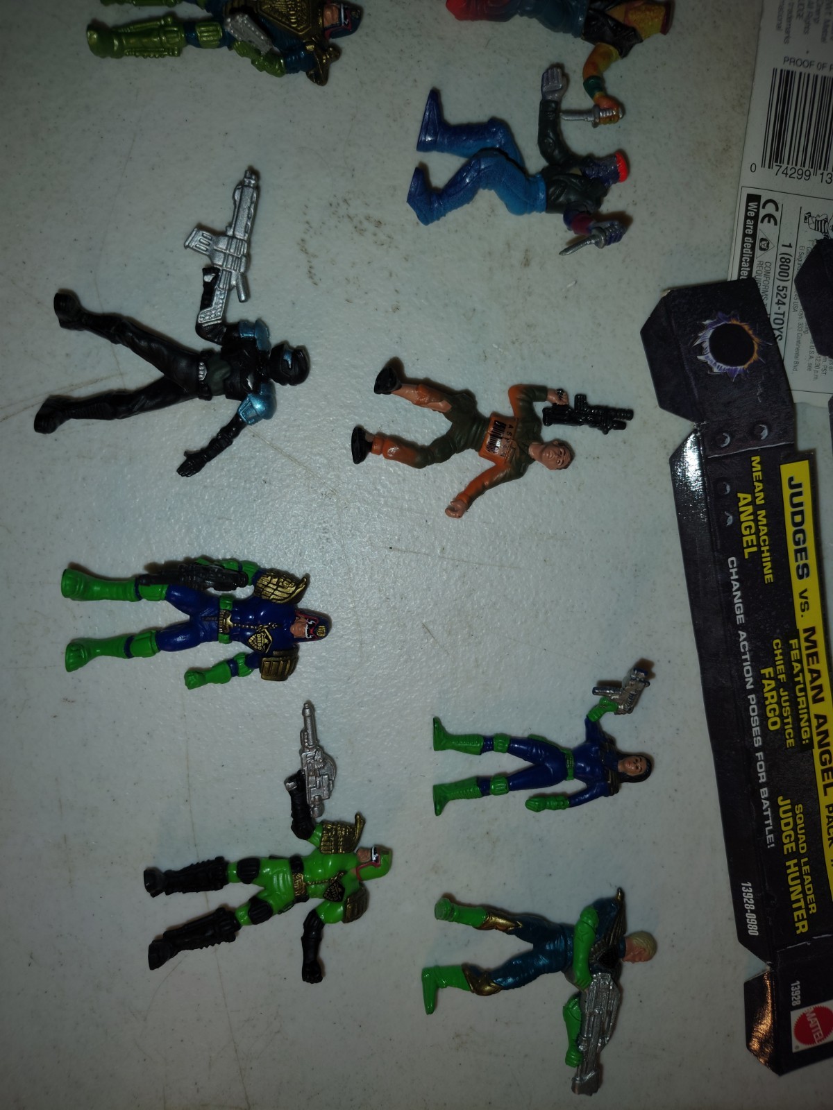 Mega Heroes Judge Dredd 1995 Mattel Mini Figure Lot Battle Pack Loose OOB Retro