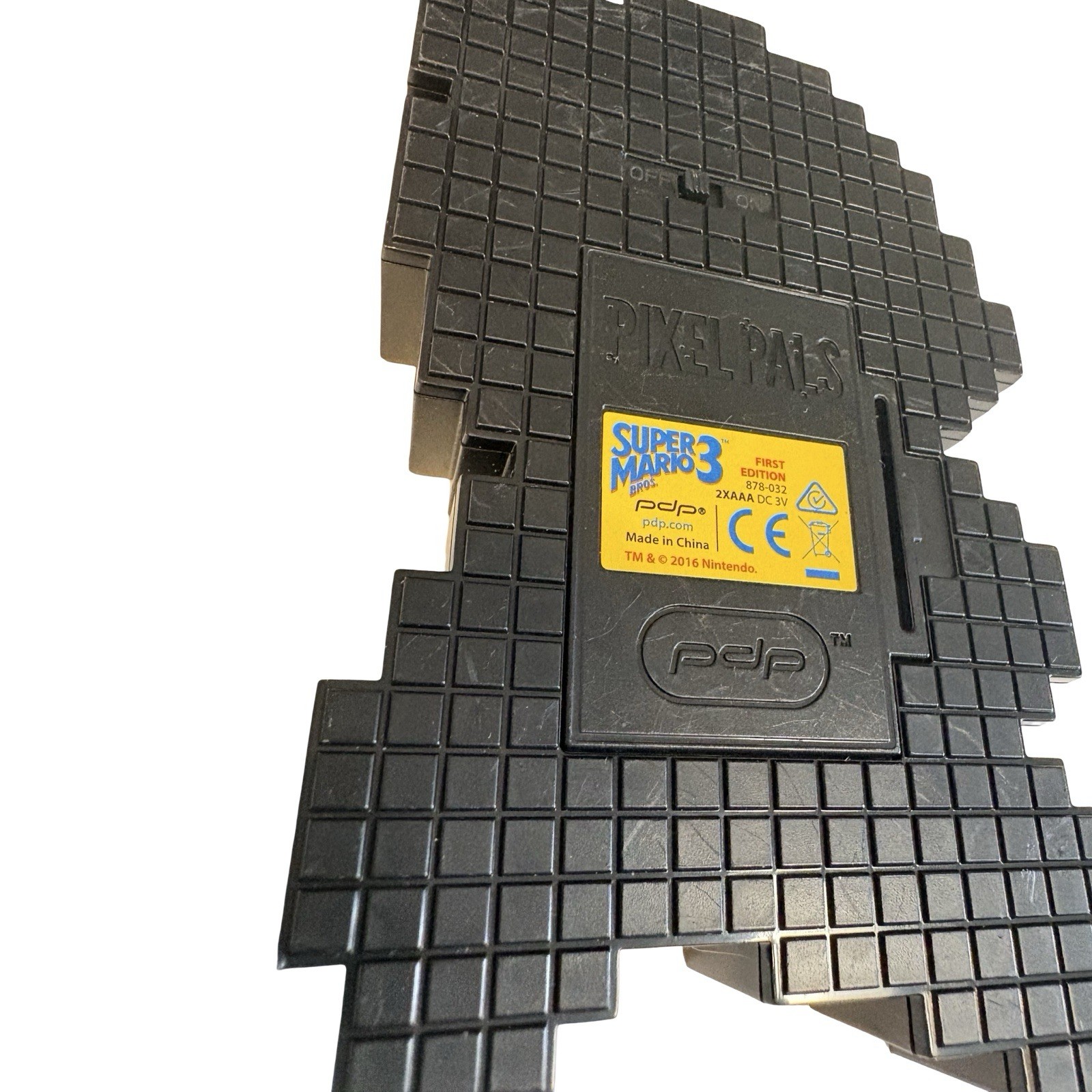 Pixel Pals PDP MARIO Lights Up With 2AAA Batteries