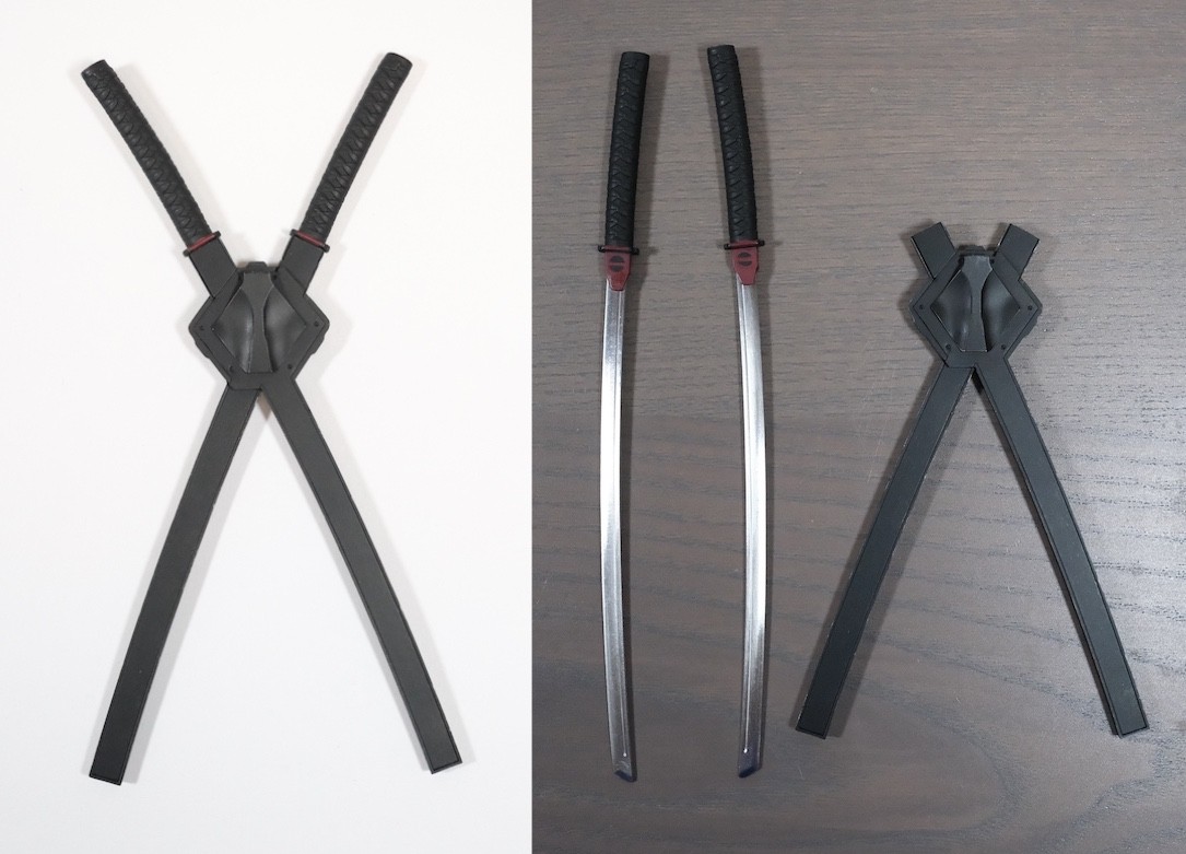 Hot Toys 1/6 MMS490 Deadpool 2 Metal Katanas and Sheath