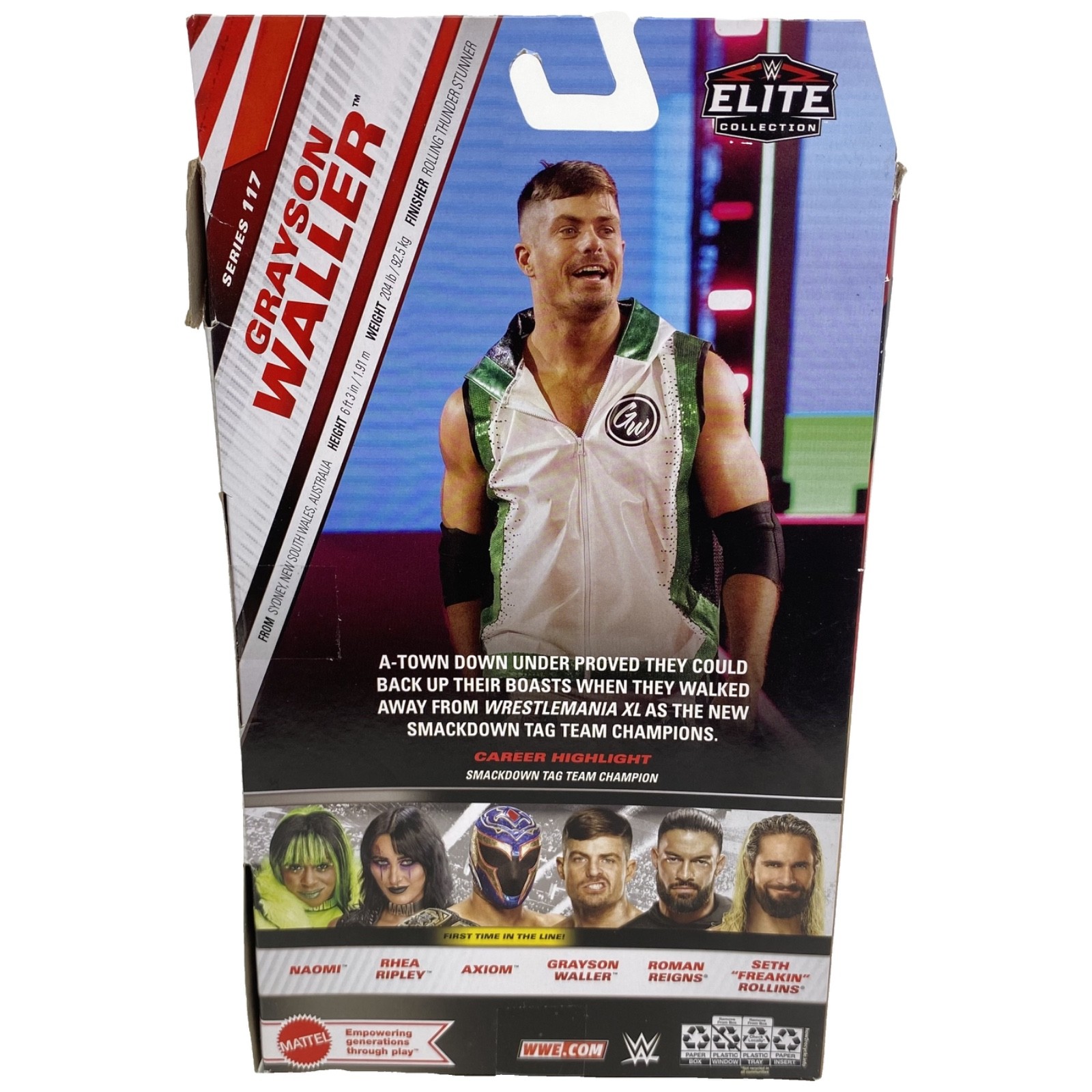 WWE Elite Collection Grayson Waller 6&Prime; Action Figure Mattel Sealed Series 117