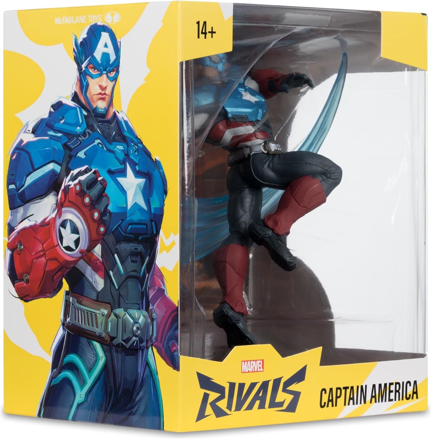Marvel Rivals Collection 1/10 Actionfigur Captain America 20 cm