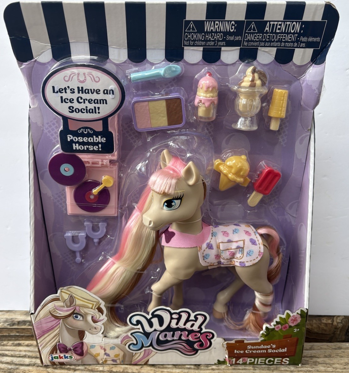 Wild Manes Horse Toy Sundae&rsquo;s Ice Cream Social Pony NEW