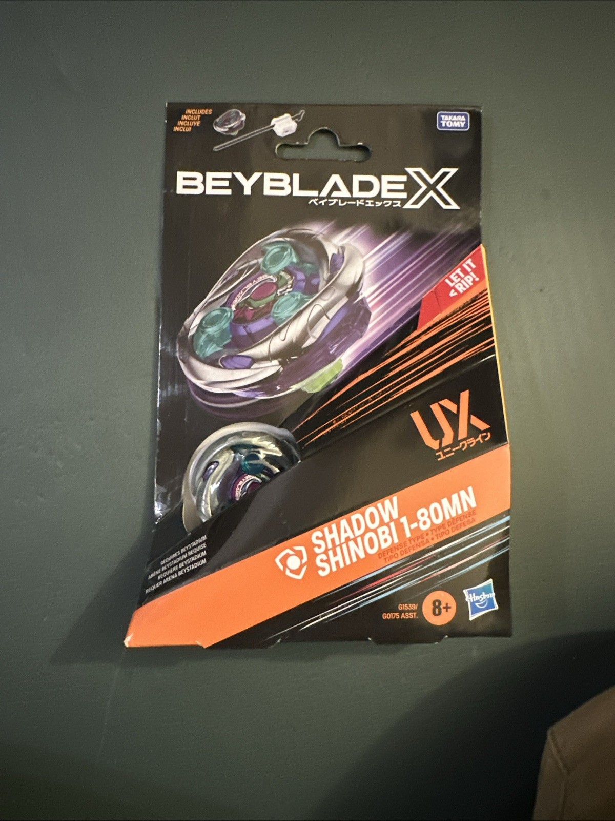 Beyblade X Shadow Shinobi 1-80MN (UX Series) Hasbro