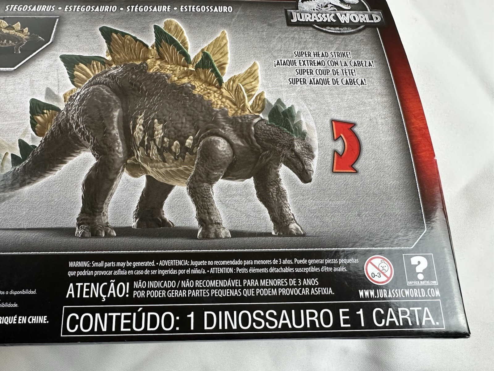 Jurassic World Mega Dual Attack STEGOSAURUS Action Figure 15&Prime; Dino Rivals 2019