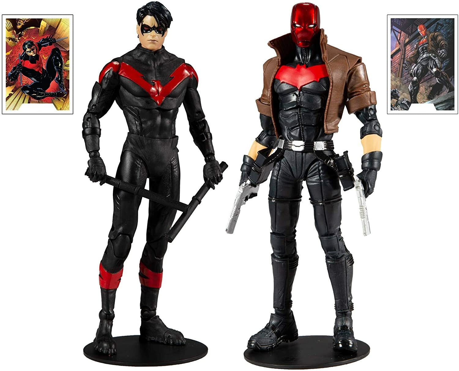 DC Multiverse ~ NIGHTWING vs. RED HOOD DELUXE FIGURE SET ~ McFarlane Toys