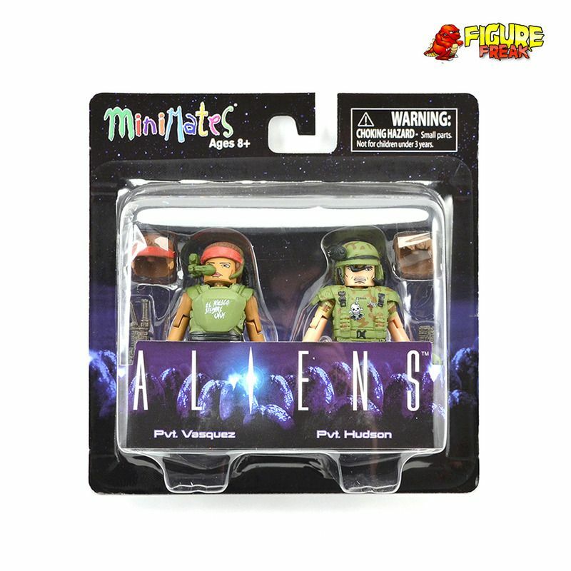 Aliens Minimates Series 2 Common Set (Vasquez, Hudson, Jumpsuit Ripley & Newt)