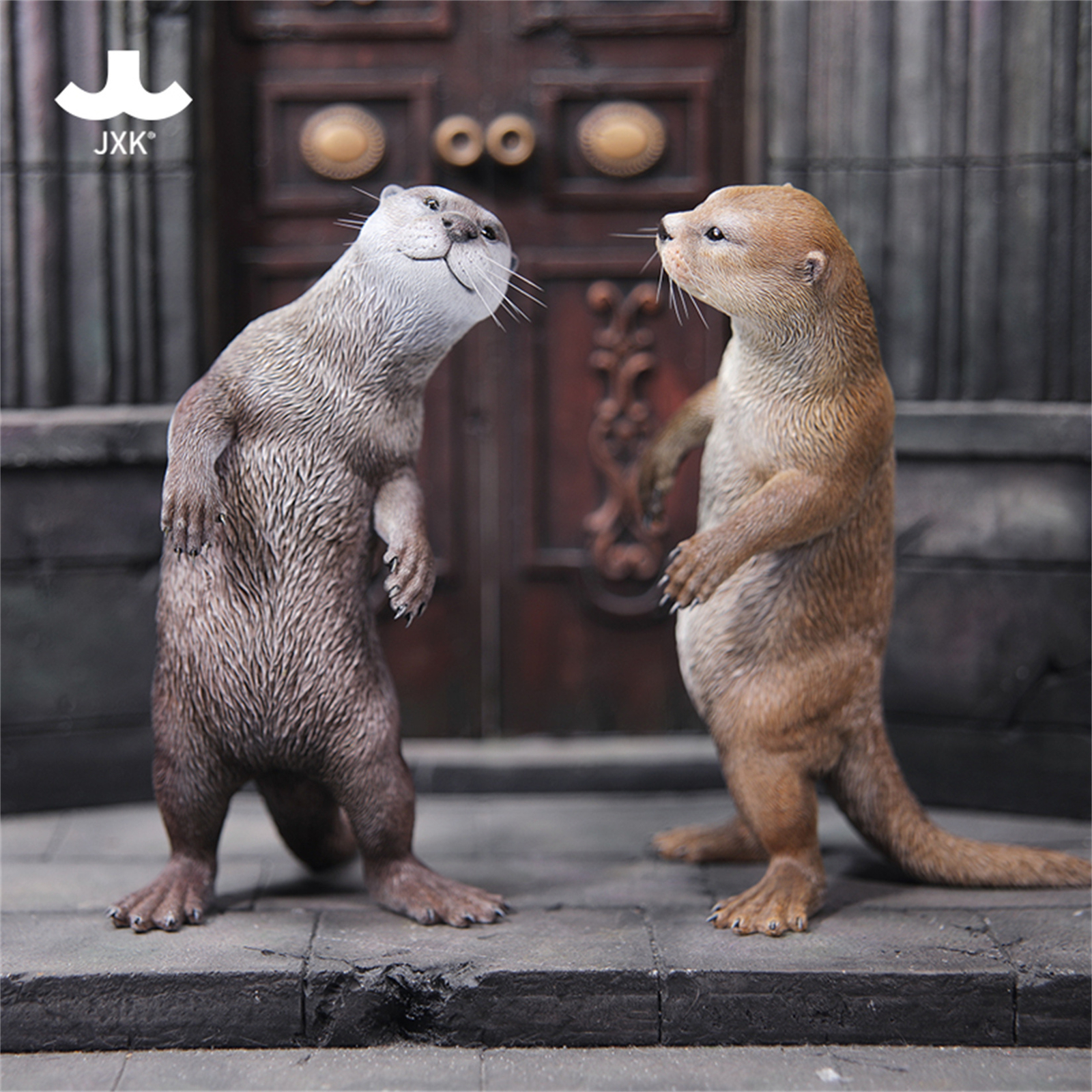JXK 1/6 Eurasian River Otter Model Animal Figure Scene Accessory Decor Kids