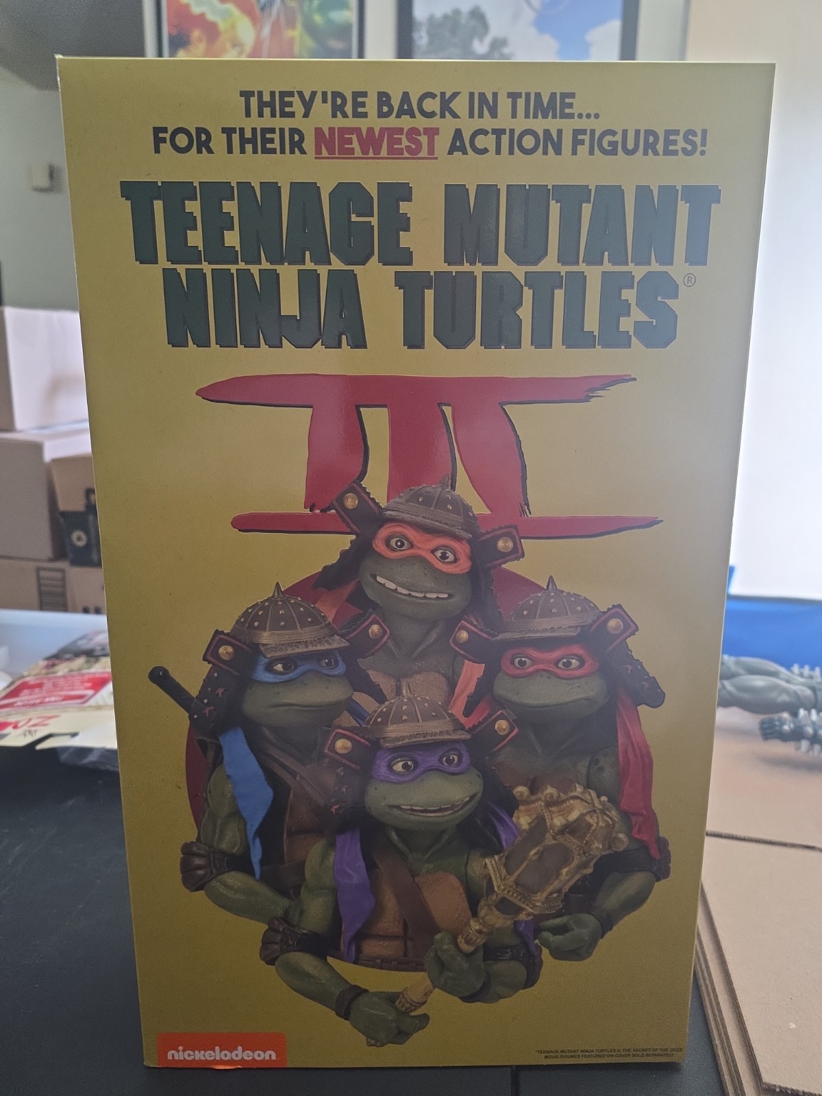 NECA TMNT Teenage Mutant Ninja Turtles Turtles 3 SDCC Exclusive 4 Pack NEW