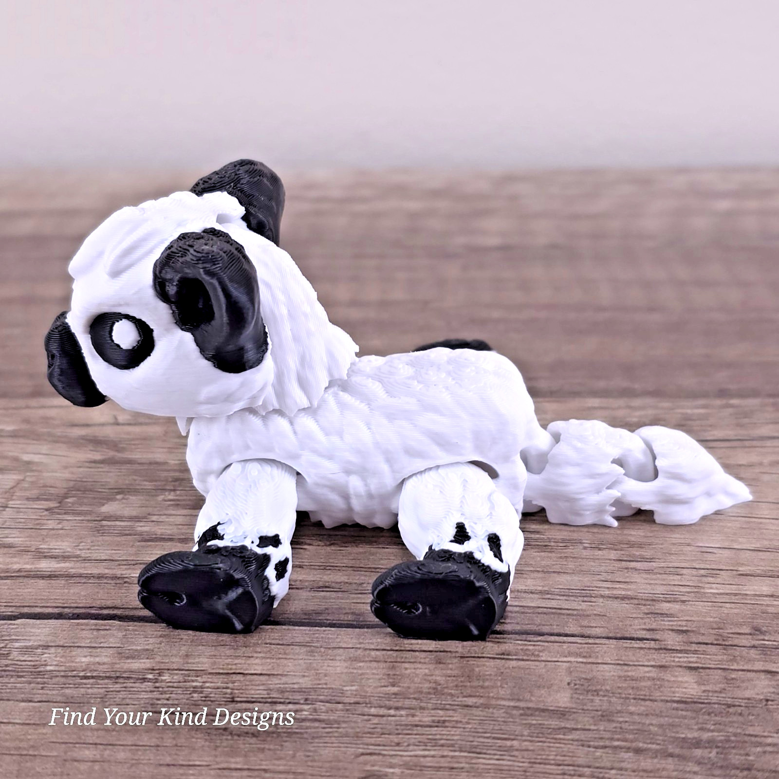 3D printed Tiny Highland Cow articulated and adjustable toy flexi fidget