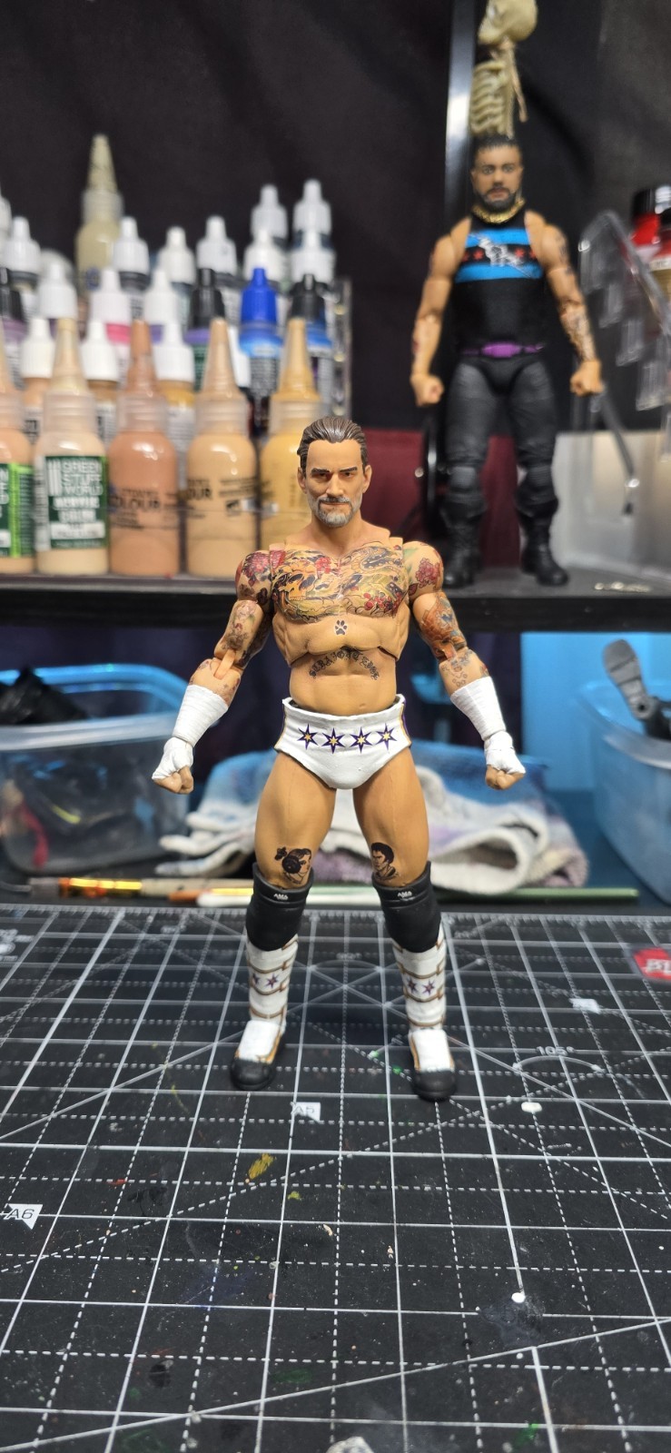 100% Custom Cm Punk Hand Designed Decals Wwe Aew Wrestlemania Gear