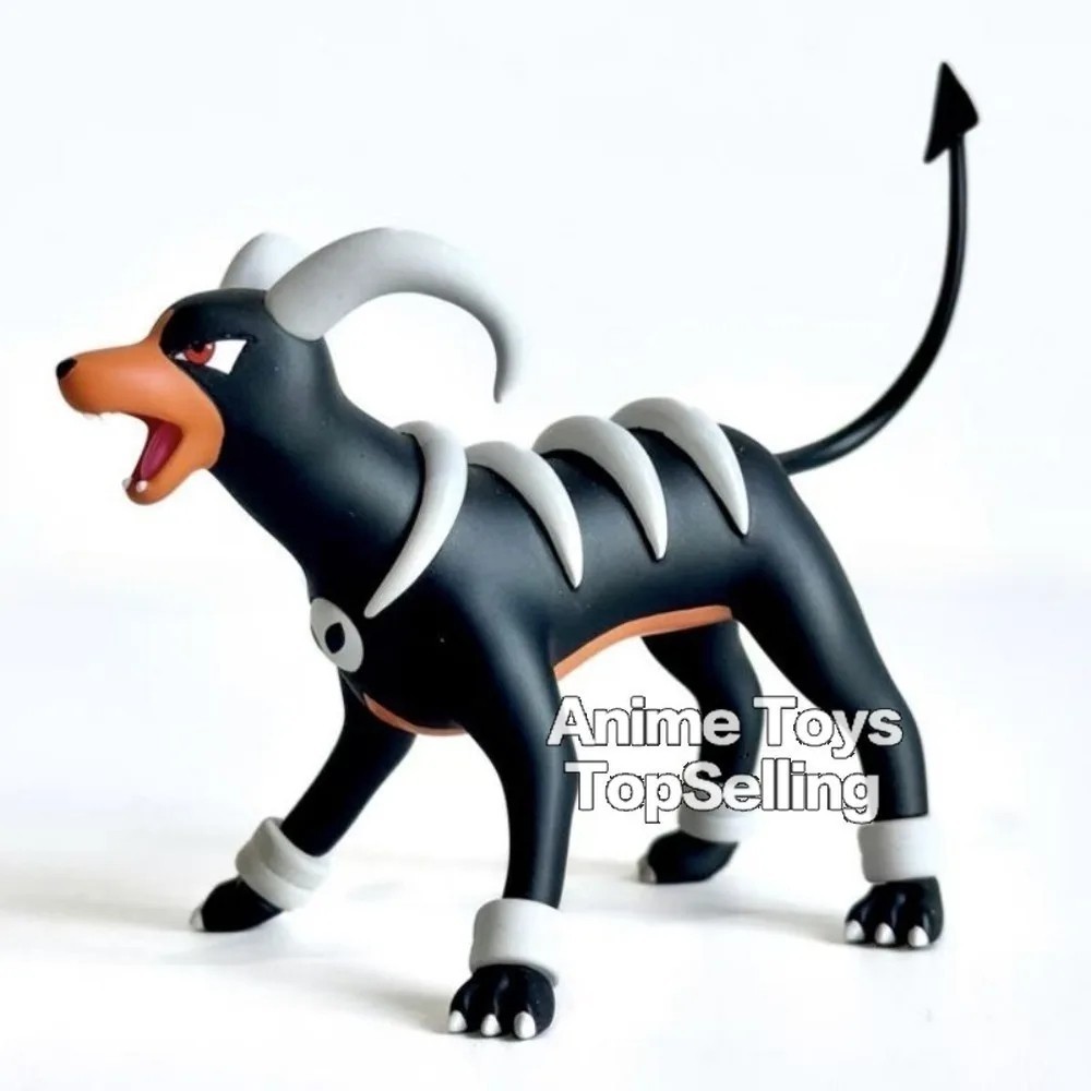 Anime Pokemon Figure Houndoom Evolutionary Model Toys for Gifts 2-8cm