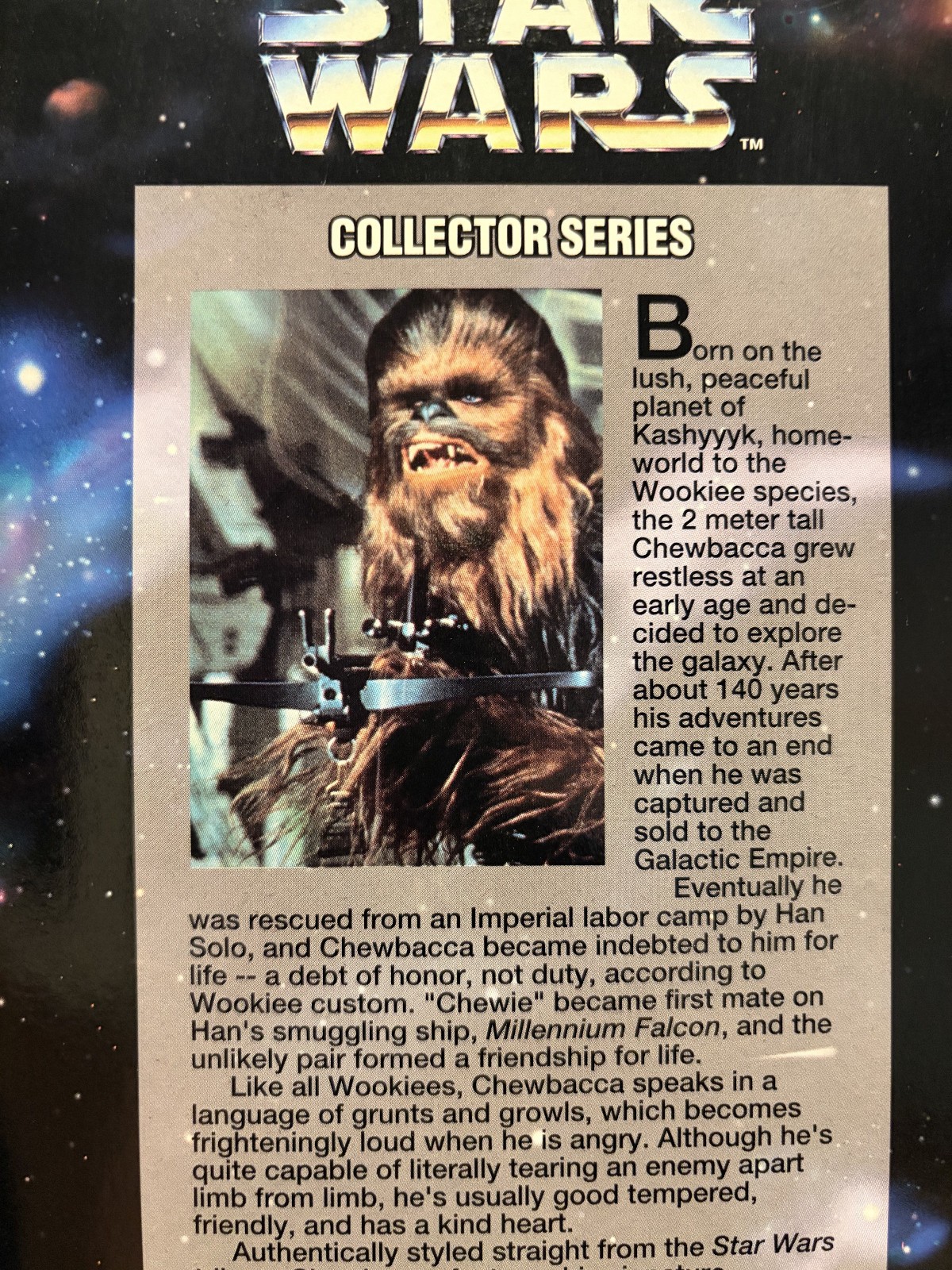 Star Wars Chewbacca / Kenner 1996 Collector Series 12&Prime; inch action figure