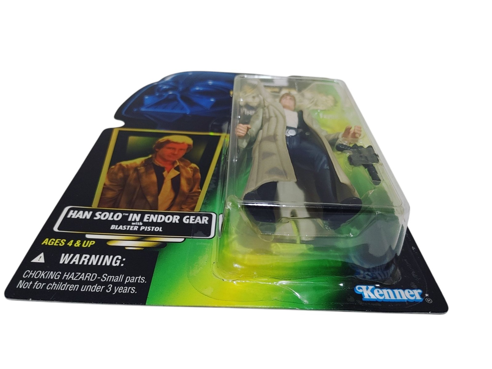 Star Wars Kenner Potf2 Han Solo Endor Gear Hologram Action Figure ~ Misp