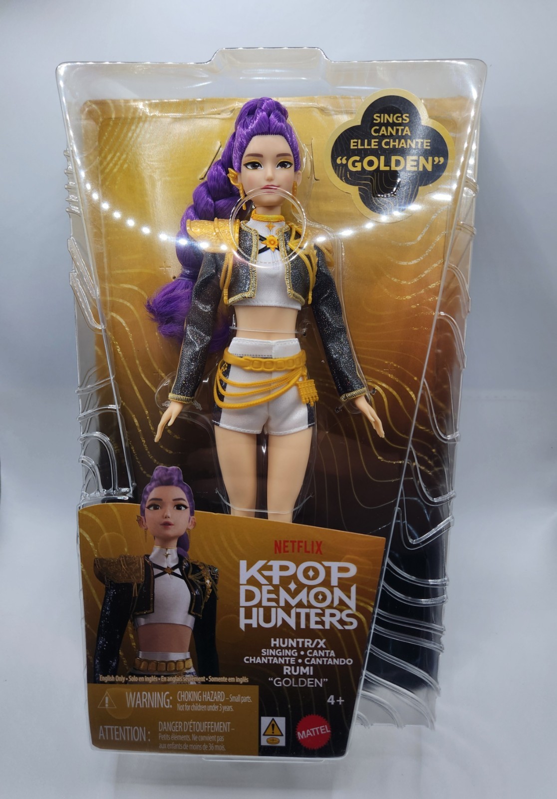 IN HAND – Netflix KPop Demon Hunters Huntrix RUMI Doll HUNTR/X Singing Golden