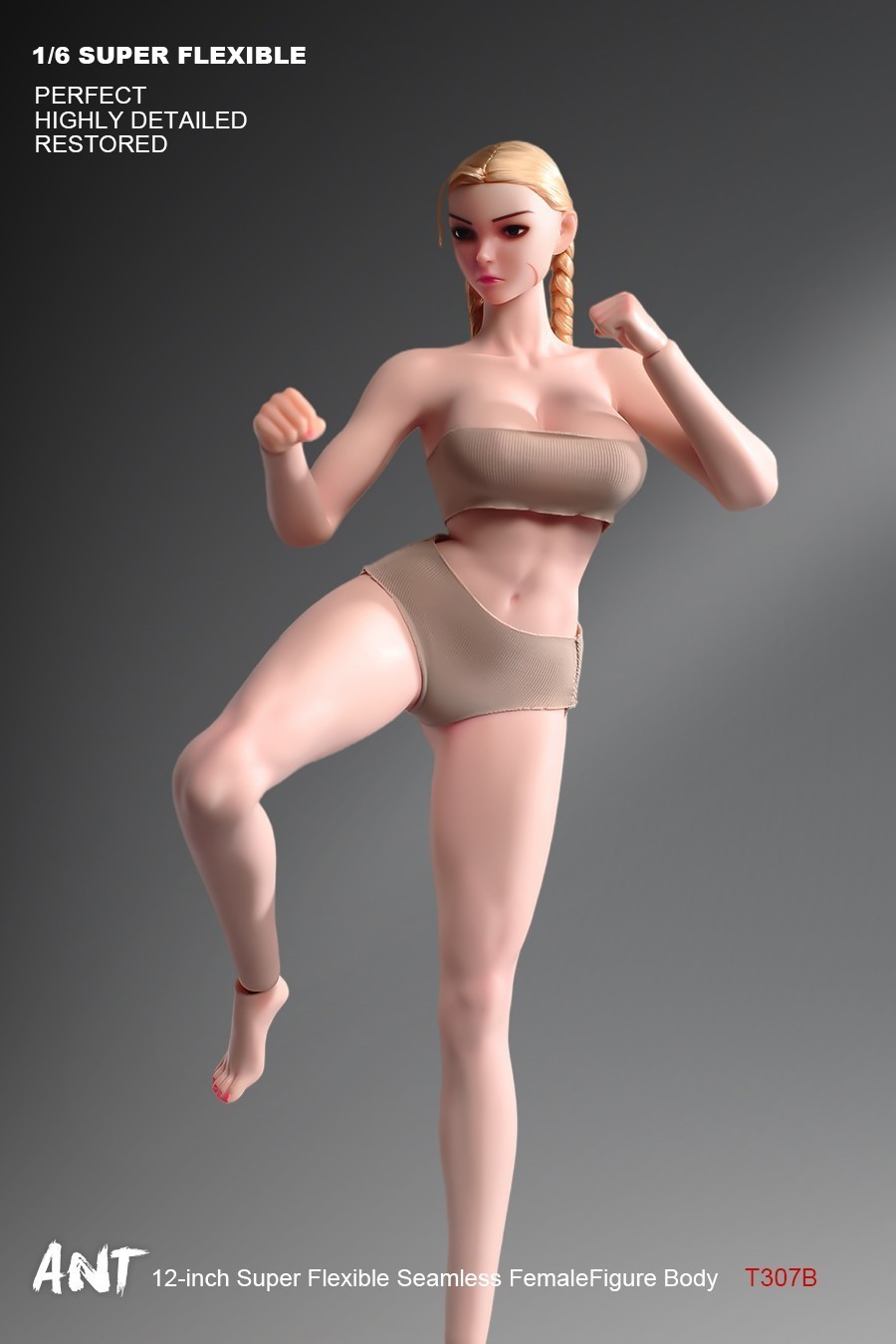 New ANT T307 1/6 Female Normal Sexy Large Bust Muscle Plump Body For 12 »Figure