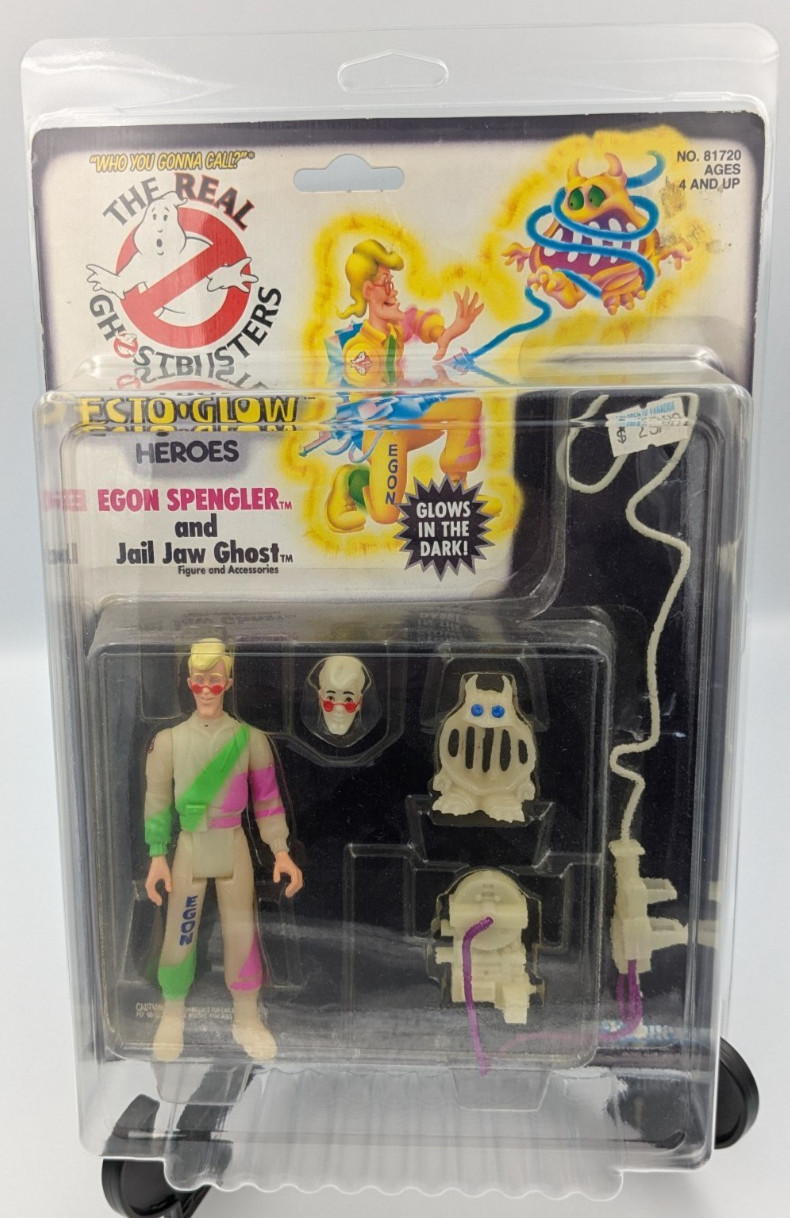 Vintage Kenner The Real Ghostbusters Ecto-Glow Egon Spengler Jail Jaw Ghost MOC