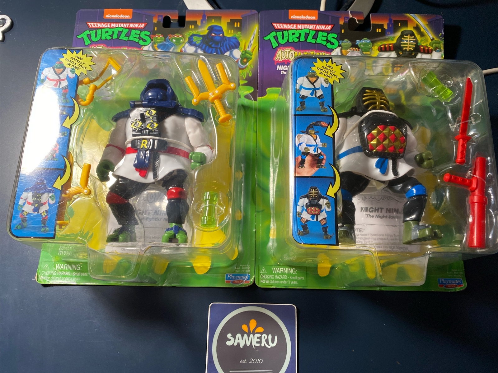 NEW TMNT NINJA TURTLES AUTOMUTATIONS NIGHT NINJA LEO & RAPH SEALED SHIPS IN BOX