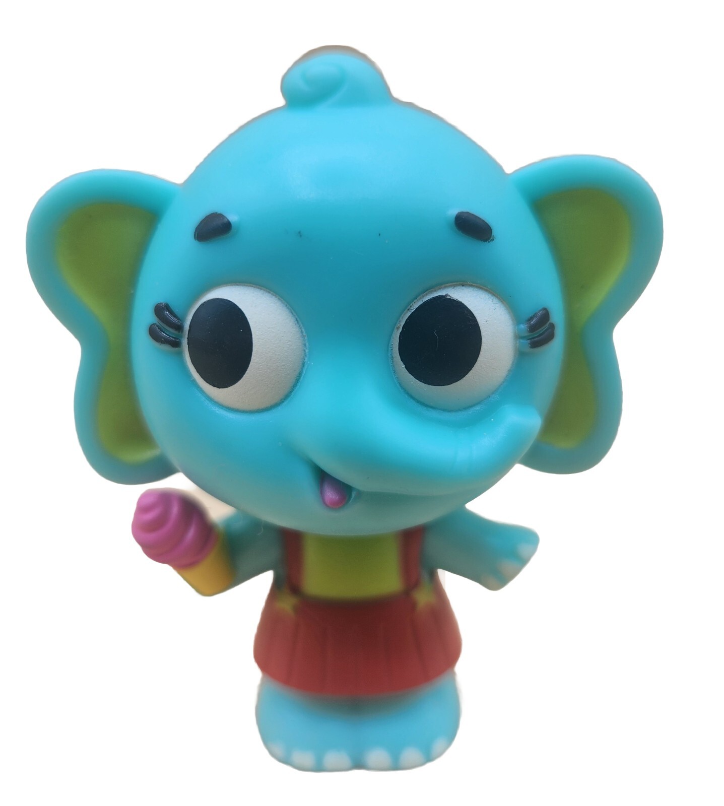 RARE – Land Of B – GIRL ELEPHANT w/ Ice Cream Cone 2.5&Prime; PVC Figure Toy, EUC