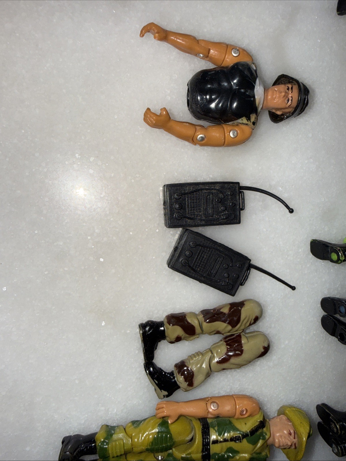 Liquid/ Aqua Fighter LOT VINTAGE REMCO FIGURES PARTS AMERICAN DEFENSE 1980S
