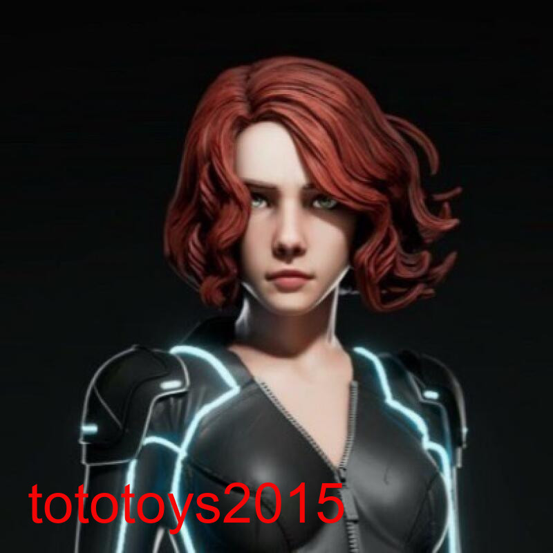 1:6 1:12 1:18 Beauty Black Widow Head Sculpt For 12&Prime; 6&Prime; 3.75&Prime;Action Figure Body