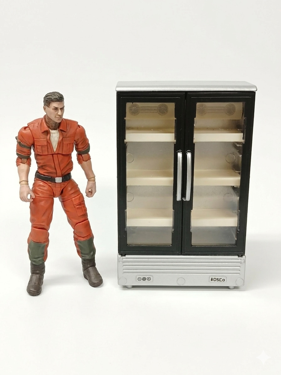 1:18 scale STORE COOLER SHELF 3.75 in figure DIORAMA ACCESSORY STAR WARS GI JOE