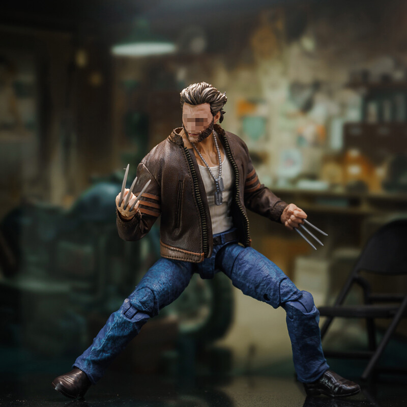 1/12 Wolverine Logan Brown Jacket Leather FOR 6 » Figure Marvel Legends ❶USA❶