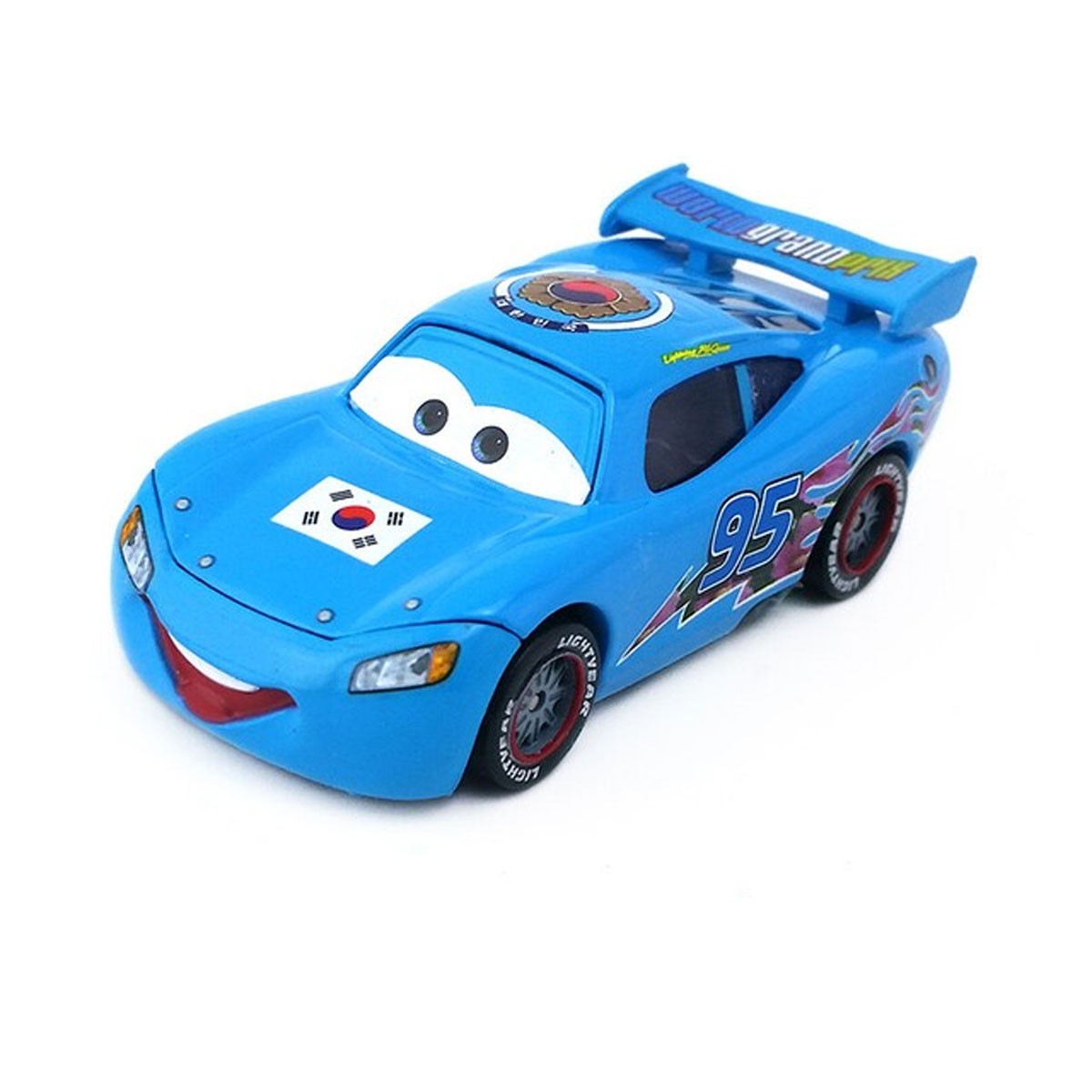 Disney Pixar Cars Korea NO.95 Lightning McQueen 1:55 Diecast Toys Car Boys Gifts