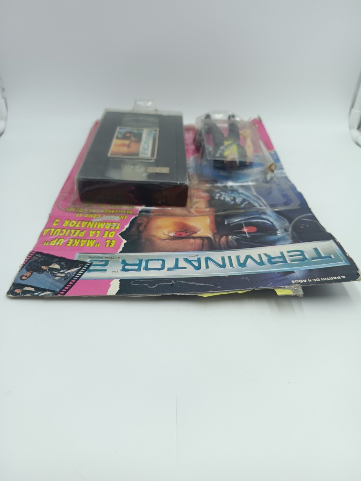 T-800 Terminator Blister + VHS Jocsa Complete Vintage 90 ´s Argentine Not Kenner