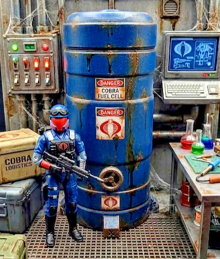 GI Joe Classified Inspired 1:12 Scale Tactical Holding Tank with Removable Lid