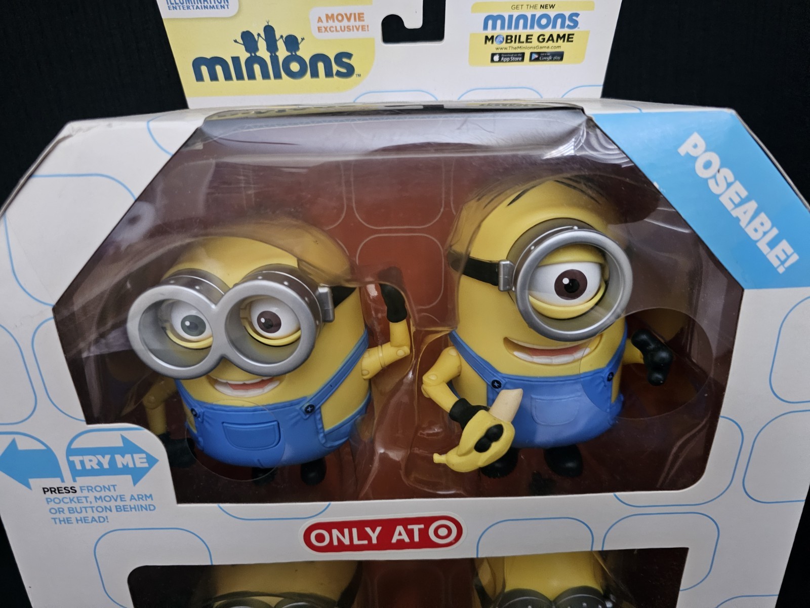 MINIONS Deluxe Action Figures POSEABLE STUART BOB KEVIN Thinkway Toys NEW!