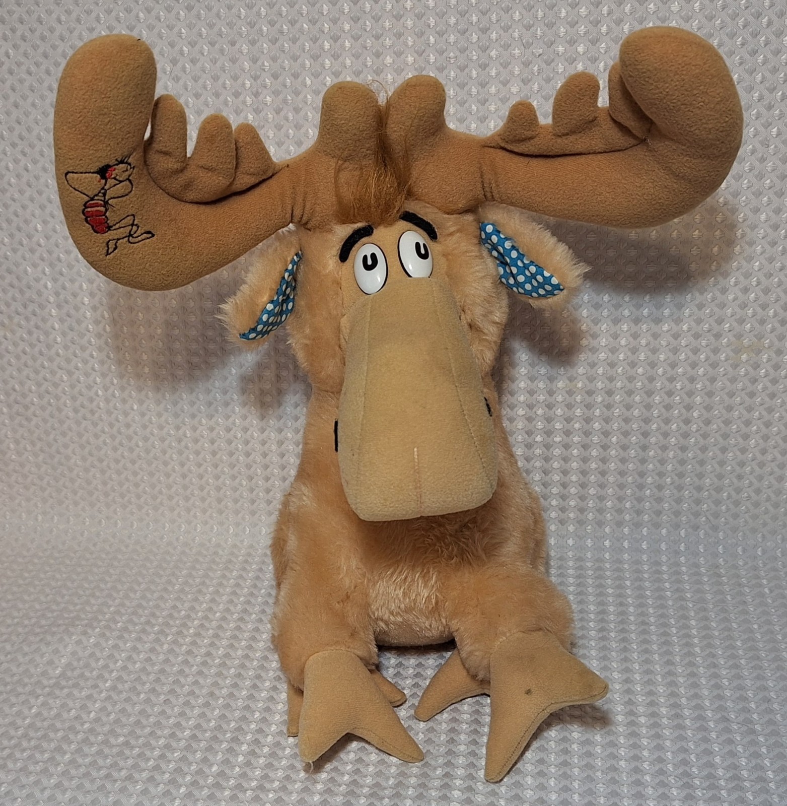 Vintage 1983 Dr Seuss Thidwick Big Hearted Moose Plush 18&Prime; Stuffed Animal Coleco