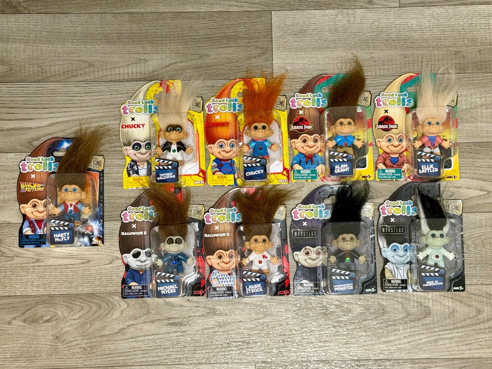 Good Luck Trolls Movie Icons Complete Set 9 Chucky Michael Marty Frank Fast Ship