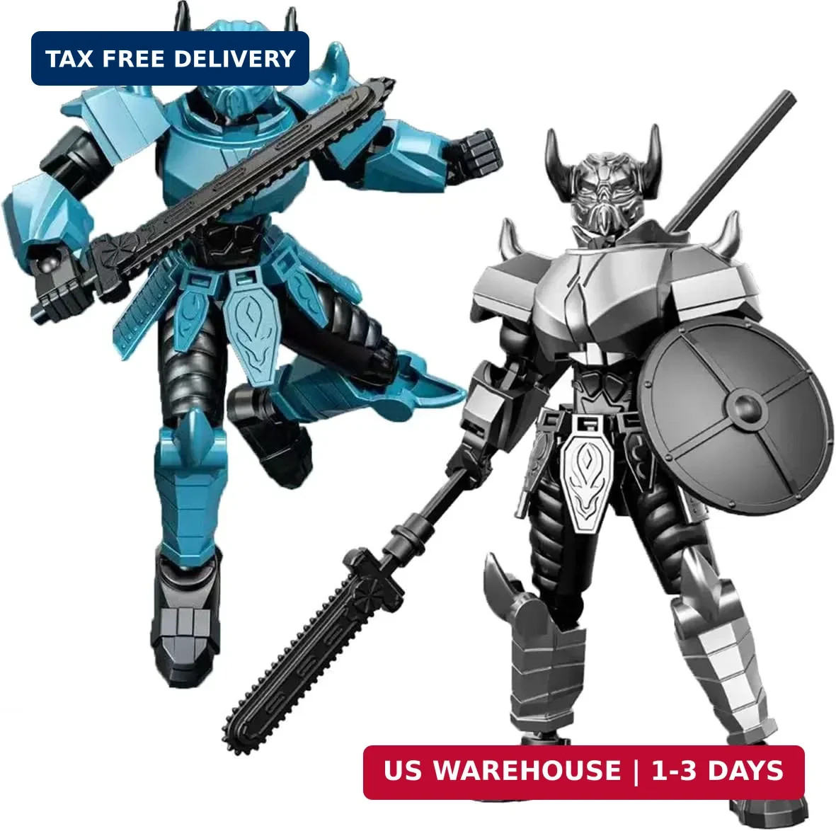 2 PACK T13 Action Figure – 3D Printed Titan 13 Robot, Multi-Jointed Dummy 13, Co