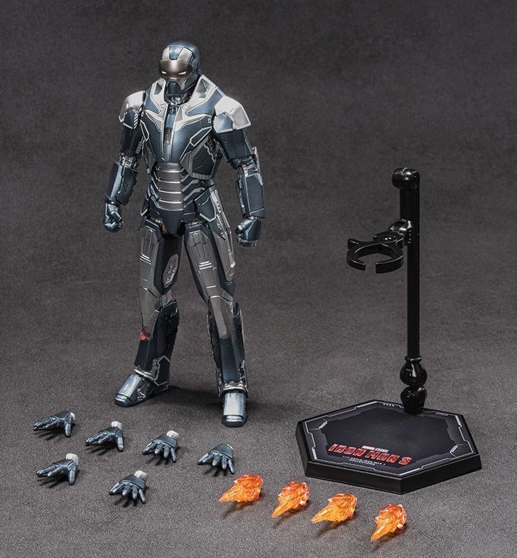 ZD Toys Marvel Avengers Iron Man Mark40 MK40 Shotgun Action Figure Toy 1/10 7in
