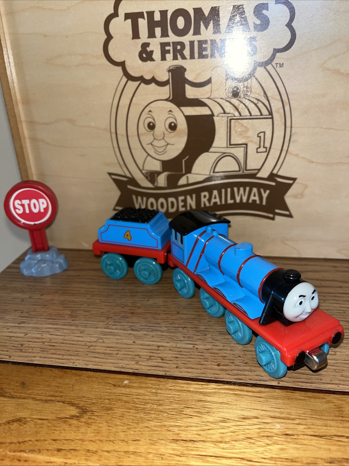 GORDON ! INTERACTIVE RAILWAY THOMAS FRIENDS TRAIN ! DIECAST FOR WOODEN RAILWAY
