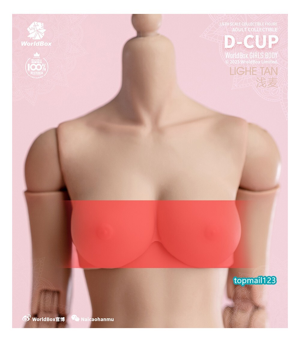 Worldbox 1:6 D cup Suntan Breast Kit Cover Model Fit 12 » Female PH TBL Figure