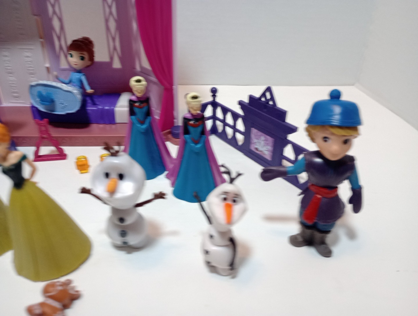 Disney Frozen Playset & Assorted Figures Incomplete 27 Pieces
