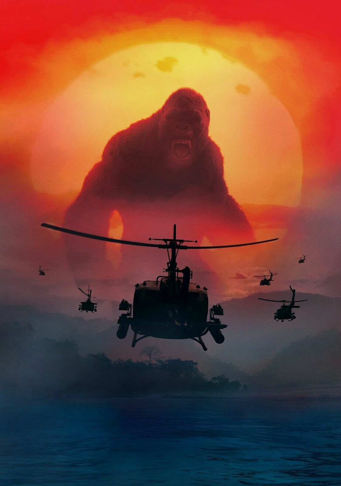 18 inch KING KONG of SKULL ISLAND PLUS 7-in NECA FIGURE & MOVIE! 60% OFF SALE!!!