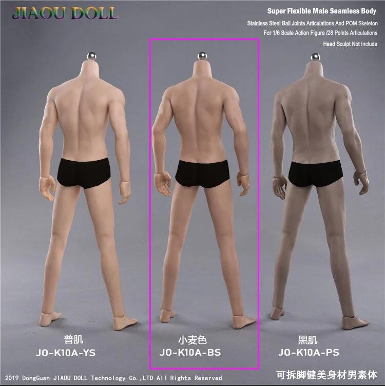 JIAOU DOLL JOK-10A-BS 1/6 Muscular Male Seamless Body Suntan 12 » Figure Model