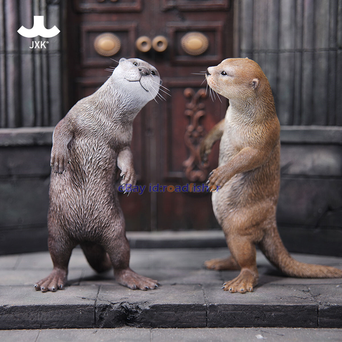 JXK 1/6 Scale Eurasian River Otter Model Animal Figure Scene Decor Kids Toy