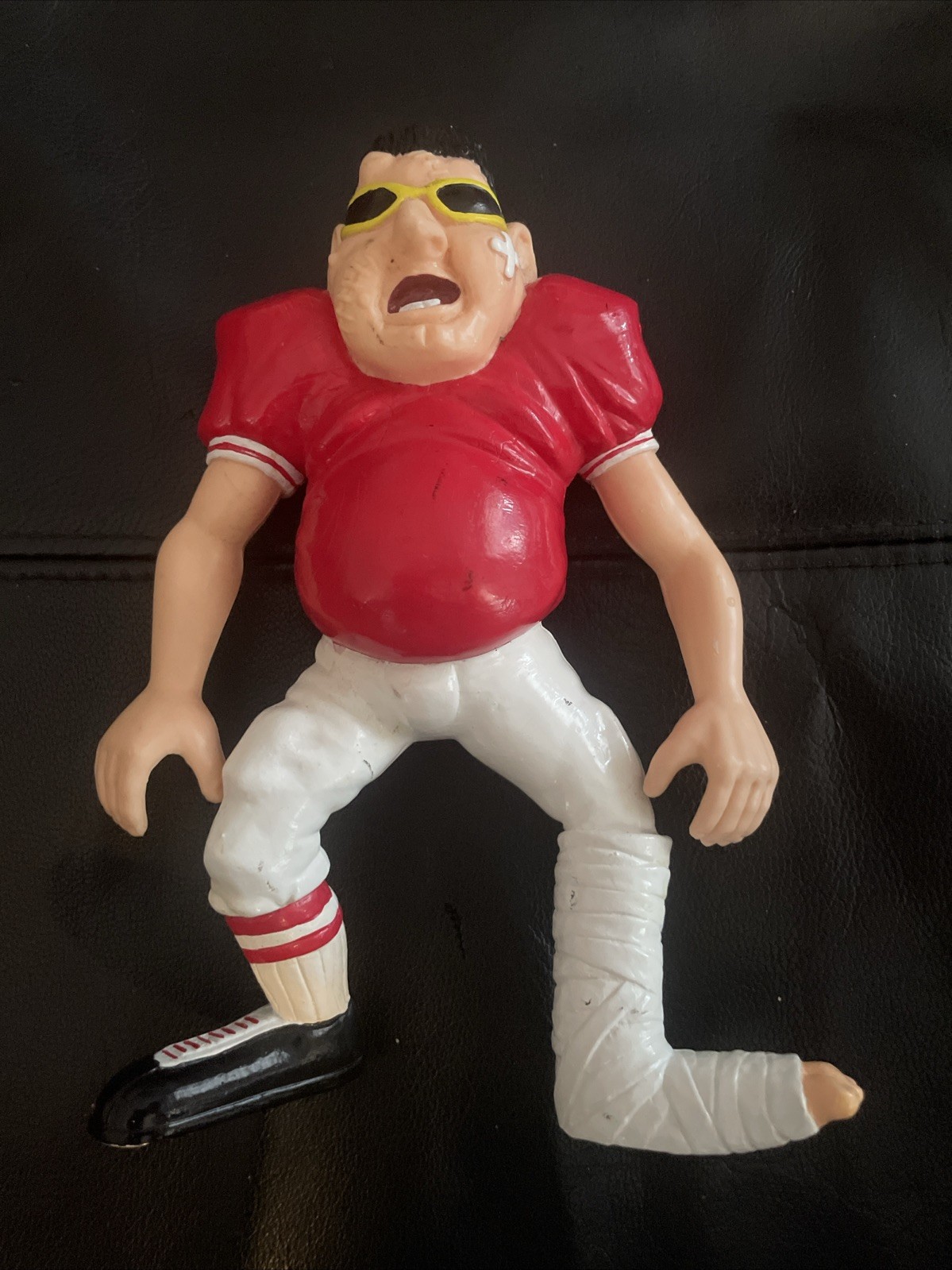 1986 Vintage HG Toy SPORTFREAKS Large CRUTCH CLUTCHER Football Figure 80&rsquo;s