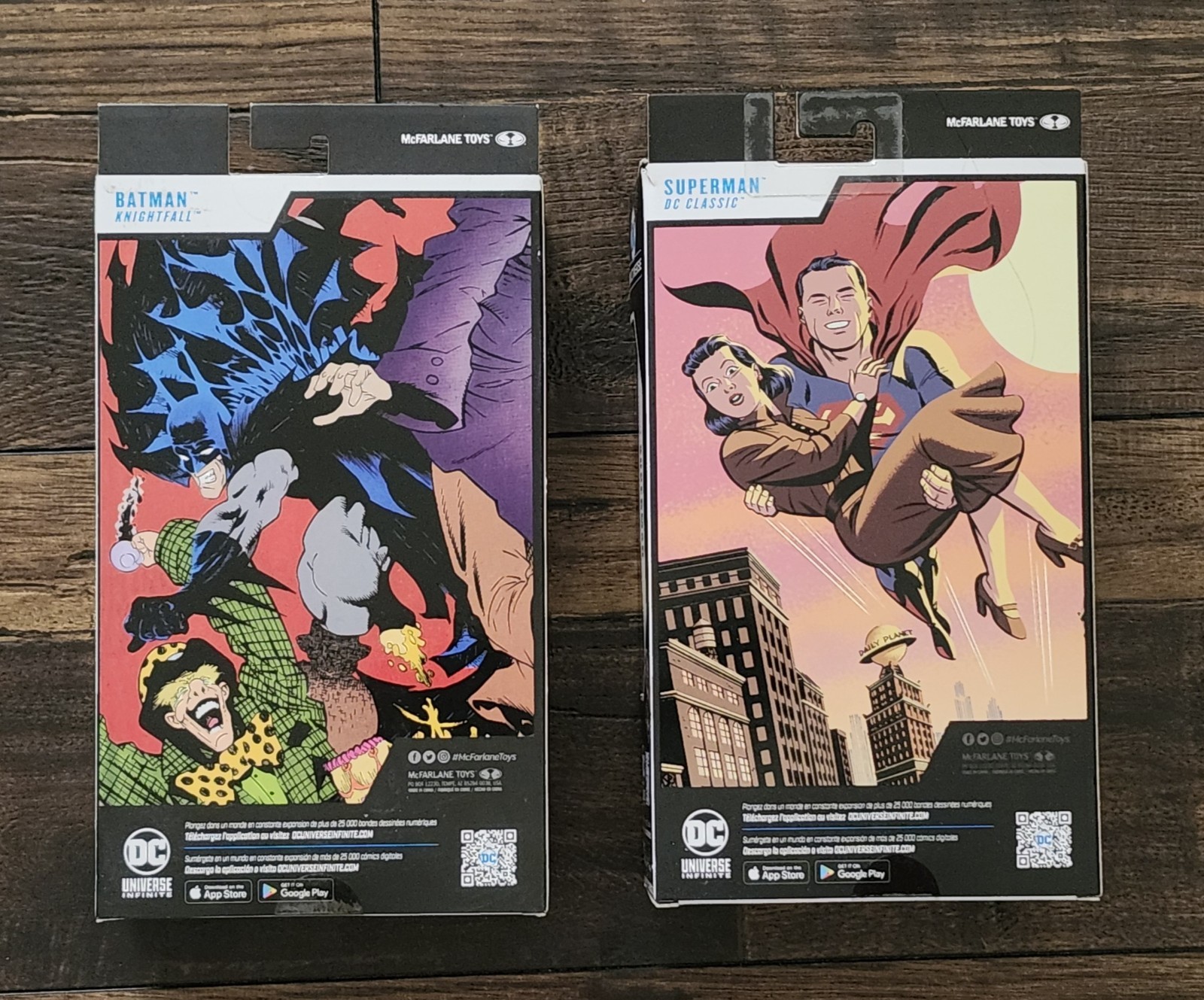 MCFARLANE DC MULTIVERSE BATMAN KNIGHTFALL SUPERMAN CLASSIC LOT WORLD&rsquo;S FINEST